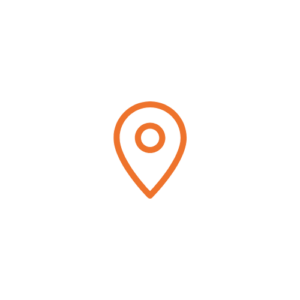 illustration d'une géolocalisation en couleur orange